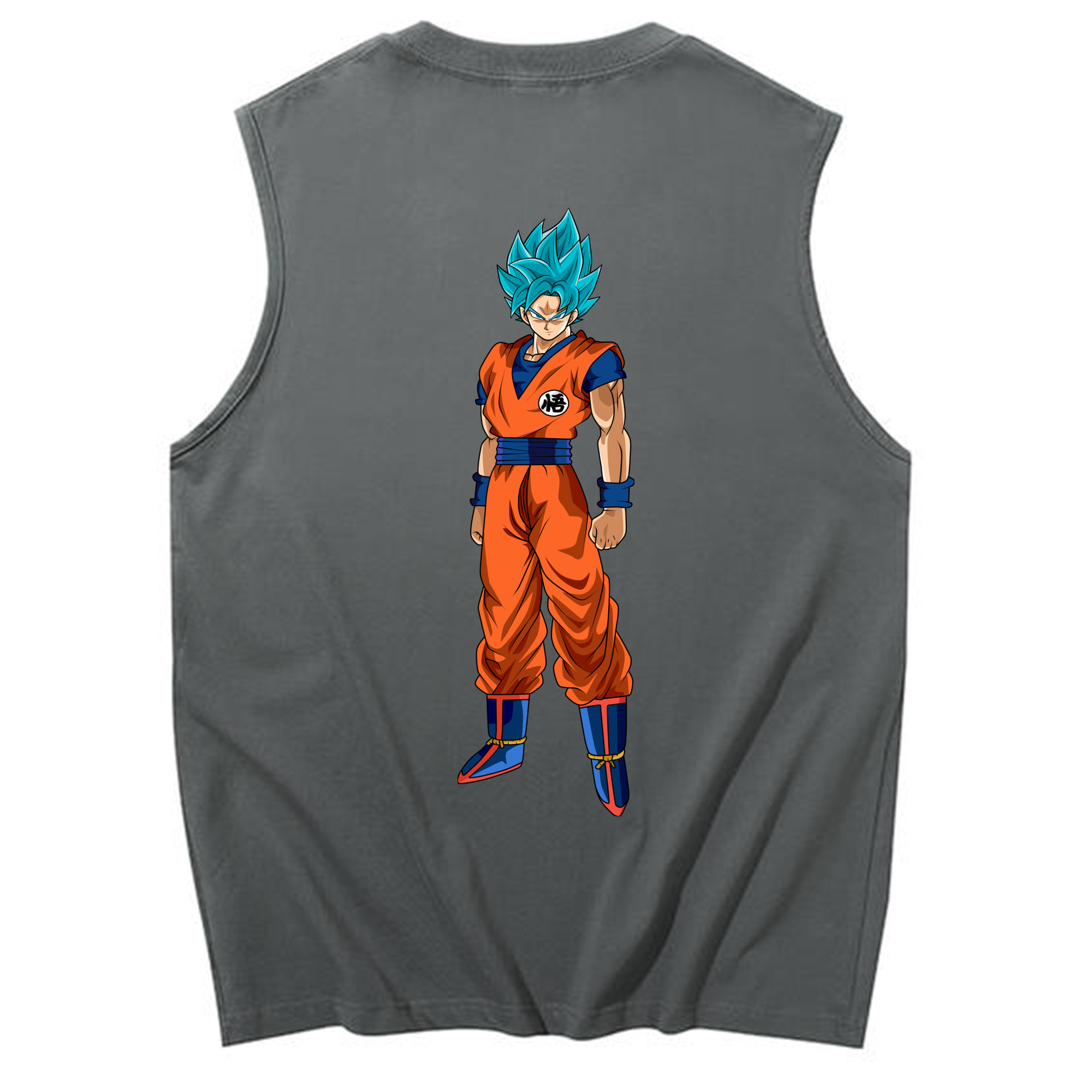 （画像用） ドラゴンボール 孫悟空（そん ごくう）Son Goku カカロット DRAGON BALL Kakarotto コットン100％タンクトップ（背面プリント）